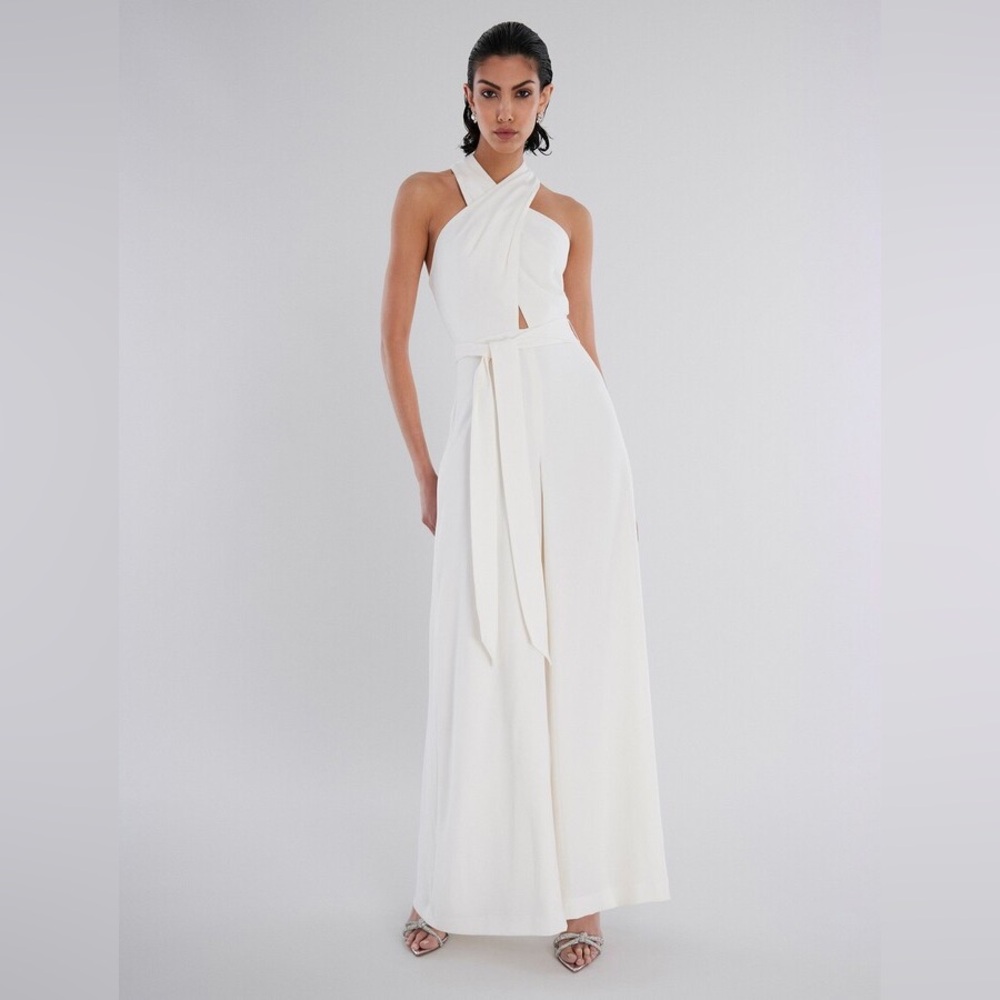 BCBGMAXAZRIA Garth Halter Jumpsuit size 8 NWT - Picture 3 of 9